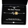 Useful Fiancee Gifts, I Love You More Than I Love Binge-Watching Shows on Weekends, Fiancee Sunflower Bracelet from, Engagement Ring, Wedding Ring, Diamond Ring, Gold Ring, Silver Ring, Pearl view 1