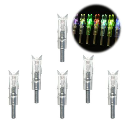 ZSHJGJR 12Pcs LED Lighted Nocks, for .300" / 7.62mm Inside Diameter Arrows, LED Automatically Turns On When Fired (Yellow, .244)