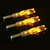 ZSHJGJR 12Pcs LED Lighted Nocks, for .300" / 7.62mm Inside Diameter Arrows, LED Automatically Turns On When Fired (Yellow, .244) view 3