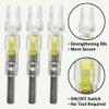 ZSHJGJR 12Pcs LED Lighted Nocks, for .300" / 7.62mm Inside Diameter Arrows, LED Automatically Turns On When Fired (Yellow, .244) view 4