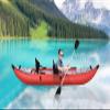 Inflatable Kayak Set with Paddle & Air Pump, Portable Recreational Touring Kayak Foldable Fishing Touring Kayaks, Deluxe Extended Version Tandem 2 Person Kayak view 3