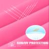 UV Shirts for Men Running Long Sleeve Dry Fit Moisture Wicking Light Weight UPF 50+(Neon Pink,XXL) view 4
