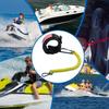 8M0092850 Boat Kill Switch Lanyard, Wrist Strap for Boat Mercruiser Outboard Marine Replace 15920T54 15920A54, 54 Inch/137CM Long Boat Engine Emergency Stop Switch Safety Lanyard Cord - Yellow view 4