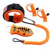 8M0092850 Boat Kill Switch Lanyard, Wrist Strap and Float Keychain Replacement for Boat Outboard Mercruiser Marine, 54 Inch Long / 15920T54 Engine Emergency Stop Switch Safety Lanyard Cord - Orange view 1