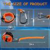 8M0092850 Boat Kill Switch Lanyard, Wrist Strap and Float Keychain Replacement for Boat Outboard Mercruiser Marine, 54 Inch Long / 15920T54 Engine Emergency Stop Switch Safety Lanyard Cord - Orange view 2