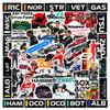 120Pcs Motorsport Sticker Pack Premium F1 Vinyl Racing Decals, Waterproof Scratch-Resistant Stickers for Formula 1 Fans, Cars, Laptops, Helmets, Bottles, Unique Gifts for Men, Women & Kids view 1