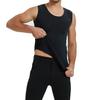 Adult Muscle Shirt False Muscle Chest Vest Enhancer Shaper Undershirt Summer Tees for Men,Black,M view 3