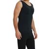 Adult Muscle Shirt False Muscle Chest Vest Enhancer Shaper Undershirt Summer Tees for Men,Black,M view 4