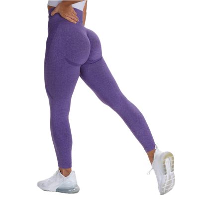 Butt Lifting Leggings Tummy Control Leggings for Women Butt Lift High Waisted Tummy Control No See-Through Yoga Pants Workout Running Leggings Scrunch Butt Seamless Gym Booty Tights Purple