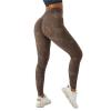 Scrunch Butt Leggings For Women Plus Size Butt Lifting Workout Leggings for Women Scrunch Butt Gym Seamless Booty Tight High Waist Tummy Control Gym Yoga Pants Brown view 1