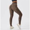 Scrunch Butt Leggings For Women Plus Size Butt Lifting Workout Leggings for Women Scrunch Butt Gym Seamless Booty Tight High Waist Tummy Control Gym Yoga Pants Brown view 4