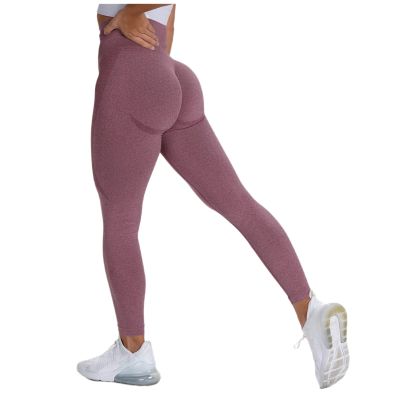 Yoga Pants Women High Waist Tummy Control Scrunch Butt Lifting Workout Leggings for Women Seamless High Waisted Tummy Control Yoga Pants Gym Compression Tights Pink