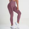 Yoga Pants Women High Waist Tummy Control Scrunch Butt Lifting Workout Leggings for Women Seamless High Waisted Tummy Control Yoga Pants Gym Compression Tights Pink view 3