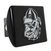 University of Georgia Bulldog Mascot on Black Metal Hitch Cover view 1