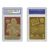 Tom Brady 2000 Draft Pick Feel The Game Throwback Footbal Textured Gold Card Rookie Limted Edition of 500 - Graded GEM Mint 10 view 1