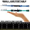 Fishing Poles Fishing Rod Spinning Casting Fly Ultralight Carp Fishing Hand Lure Pole Feeder Gear Camouflage Mini Travel Surf 1.3m 1.5m 1.8m Caa De Pescar (Color : Blue Spin Rod, Size : 1.5m) view 2