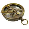 Nautical Marine Binocular Leather Case with Antique Brass Compass view 2