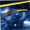 Outanaya Rechargeable Flashlight Lightweight Head Rechargeable Night Gifts Beam Fishing Bright Headlamp Flashlight for Headlight Black Lamp Wide Men Portable Rechargable Headlamp view 3