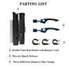 Bike Fishing Rod HolderBike Fishing Rod Rack and Carrier,Easy Mounts Two Rod to Your Bicycle,for Bicycle Fishing (Black) view 3