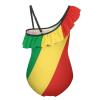 Linkasi Congo Flag Girls One Piece Swimsuit Quick Dry Beach Resort Swimsuit Set 6-12Y (150cm) view 2