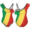 Linkasi Congo Flag Girls One Piece Swimsuit Quick Dry Beach Resort Swimsuit Set 6-12Y (150cm) view 3