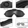 DALYNN Unisex Adult Tactical Helmet and Full Face Protective Mask, with Detachable Anti-Fog Goggles, Suitable for Outdoor Paintball, CS Game, Motorcycling view 3