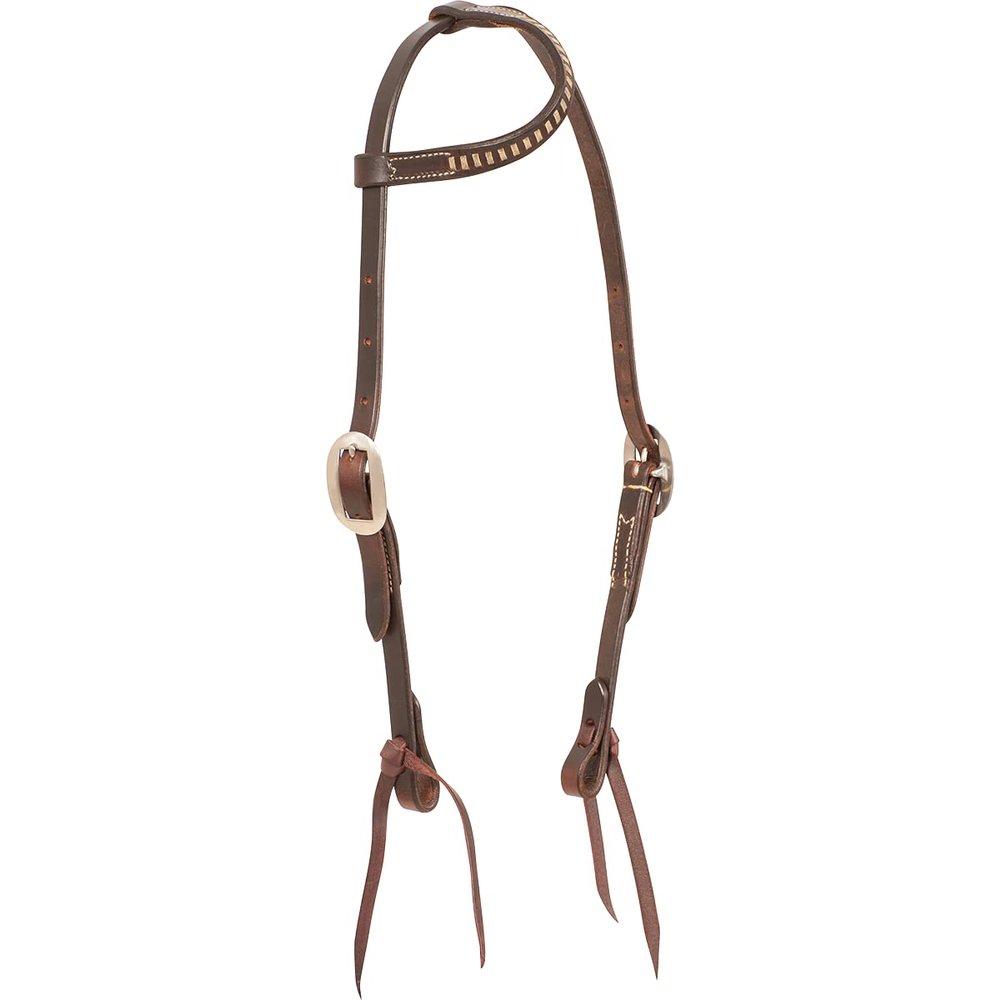 Rawhide Laced Slip Ear Harness Headstall