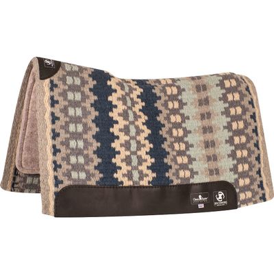 Classic Equine Zone Blanket 3/4-inch Top Saddle Pad 34x38 Grey-Navy OS
