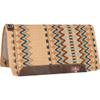 Classic Equine Wool Top 3/4 Inch Saddle Pad 32x34 Sand-Aqua OS view 1