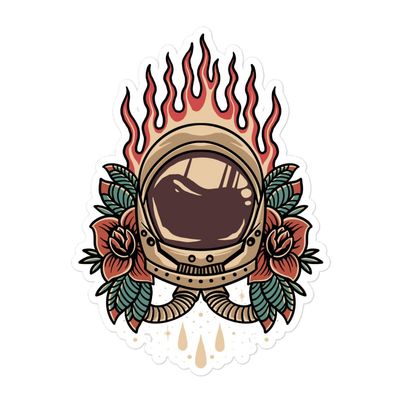 Bubble-Free Astronaut Vinyl Stickers