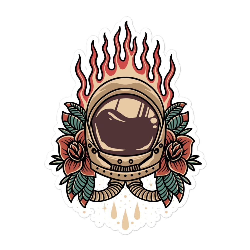Bubble-Free Astronaut Vinyl Stickers