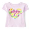 The Children's Place Baby Girls Short Sleeve Graphic T-Shirt Infant-and-Toddler-Shirts, Lilac Haze, 2T US view 1