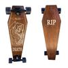 Coffin Death Tarot Brown Skateboard | Longboard | 30x9 | Coffin Croozer view 1