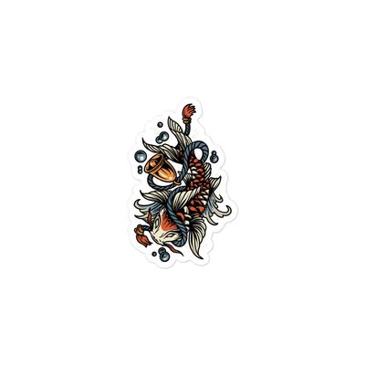 Bubble-Free Koi Fish Sticker