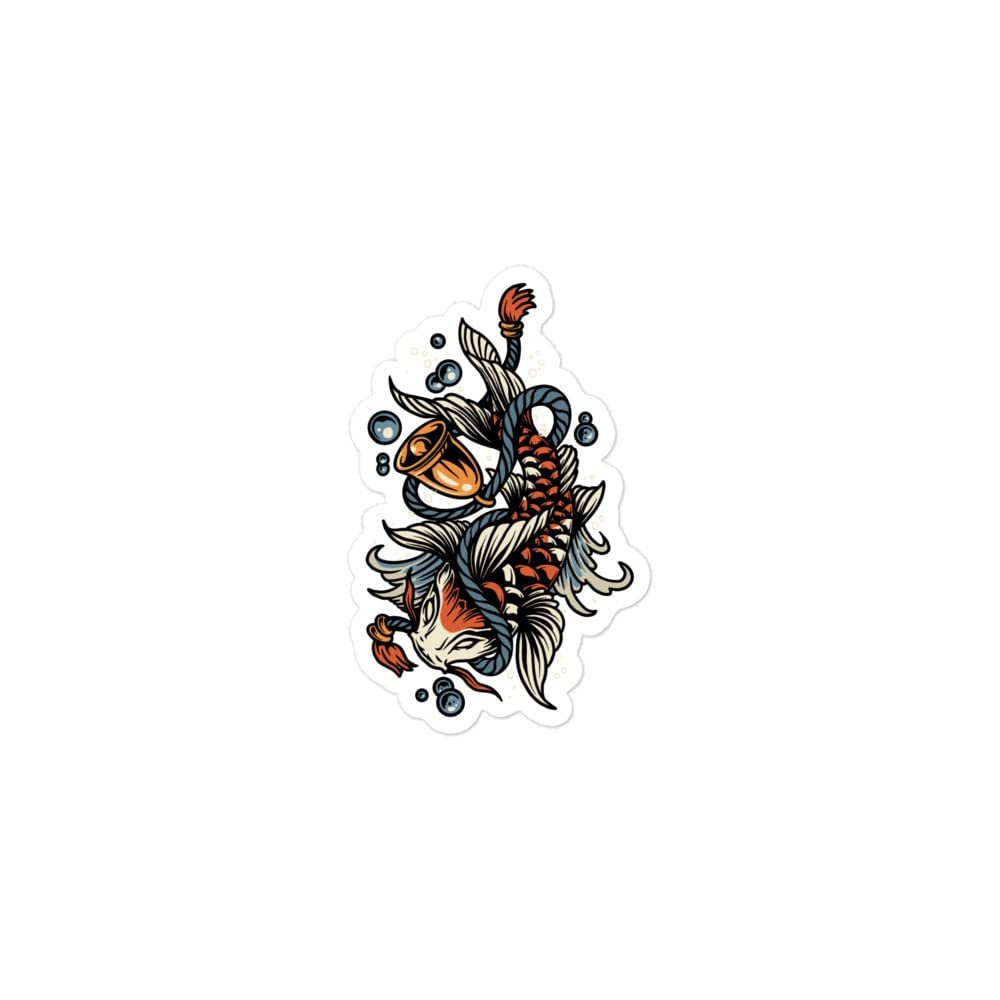 Bubble-Free Koi Fish Sticker
