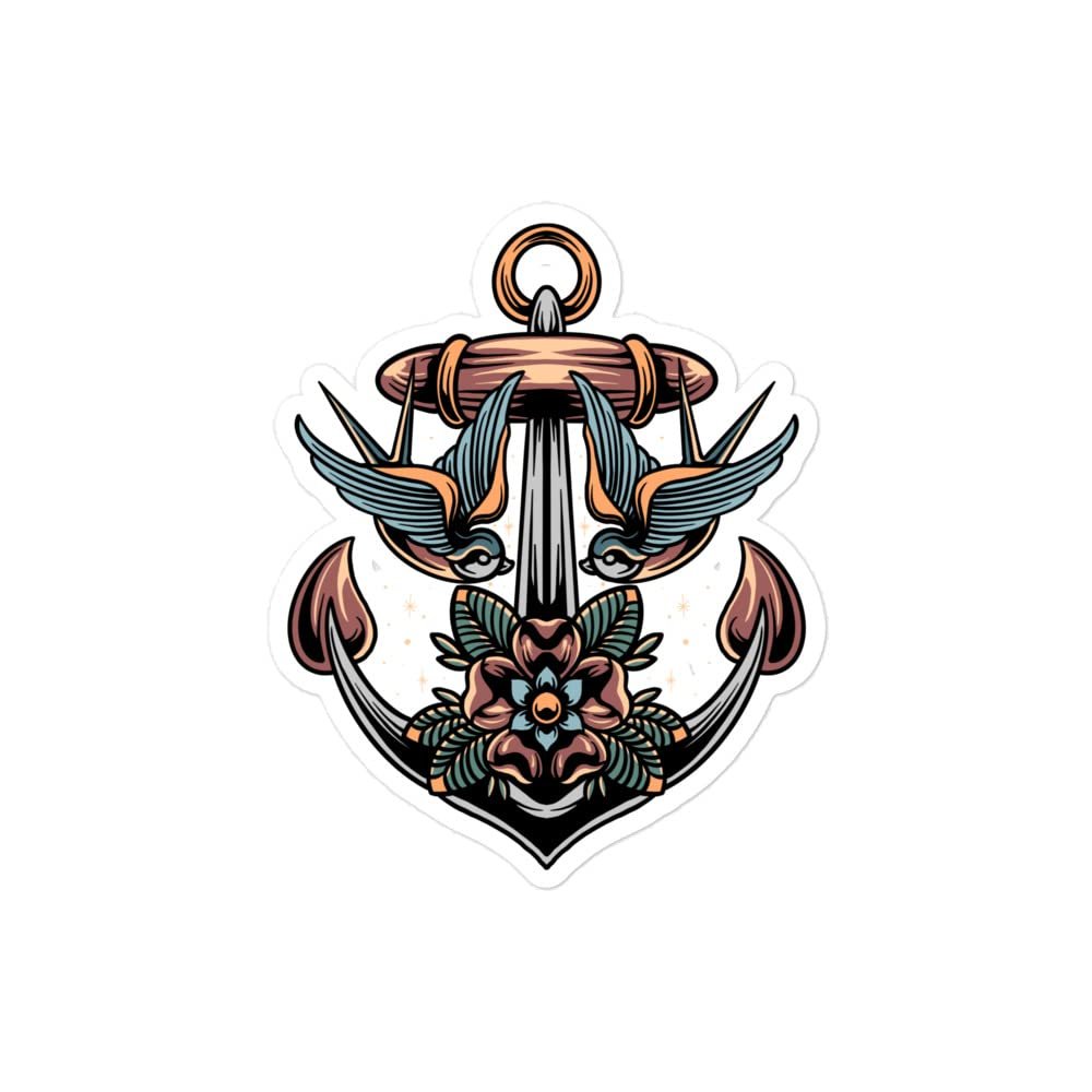Bubble-Free Anchor Vinyl Sticker