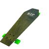 Coffin Death Tarot Green Skateboard | Longboard | 30x9 | Coffin Croozer view 4