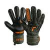 Reusch Attrakt Freegel Gold Finger Support Goalkeeper Gloves, Desert Green/Shocking Orange/Black, Size 8 view 1