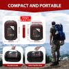 ETGLCOZY Sleeping Bag for Adults Cold Weather & Warm, Lightweight Backpacking Camping Hiking Essentials Gear for Kids 10-12 Girls Boys Compact w/Compression Sack 30-50F Degree, Claret/Gray view 2