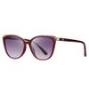 Colrea Trendy Cat Eye Sunglasses for Women Fashion Cateye UV400 Protection Glasses CL22017 (Grey Lens/Red Frame) view 1
