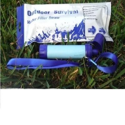 Galaxy Personal Portable Water Filter Straw Filtration Purifier for Hiking, Camping, Hunting, Fishing, Travel, Outdoor Emergency Survival Detachable Drinking One Pack