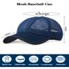 4 Pieces Summer Mesh Baseball Cap Breathable Full Cooling Hat Casual Trucker Hats Adjustable Quick Dry Cool Hats Mesh Running Hat for Men Women view 3