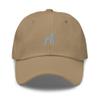 Toy Manchester Terrier hat, Embroidered Unisex Baseball hat, Terrier Gifts, Dog mom dad hat, Design 1. Khaki view 1