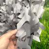 Camouflage Netting,Shade Net,Grey Reinforced Camo Netting,Military Net,Hunting,Camping,Party Decorations,Car Covers,Sunscreen Camouflage Net,for Garden Pergolas Patio,Grey-9x9m(29.5 * 29.5ft) view 2