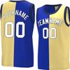 Bicolor Custom Basketball Jersey Personalized Printed Your Own Name & Number Men/Women/Kids Breathable Quick Dry Sportswear (18_Klyl-nplh-White) view 1