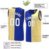 Bicolor Custom Basketball Jersey Personalized Printed Your Own Name & Number Men/Women/Kids Breathable Quick Dry Sportswear (18_Klyl-nplh-White) view 2