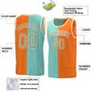 Bicolor Custom Basketball Jersey Personalized Printed Your Own Name & Number Men/Women/Kids Breathable Quick Dry Sportswear (33_Tfnl-amsc-Khaki) view 2