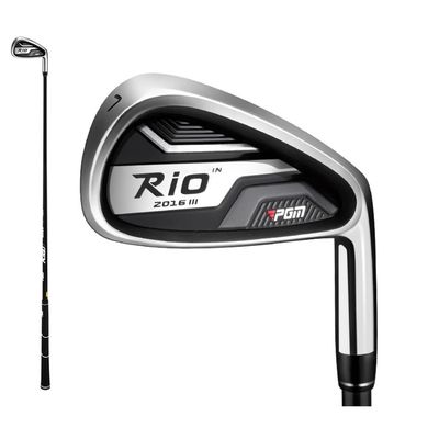 Golf Clubs Men's Rio III #7 Irons Professional Pole Right Handed Stainless Steel Golf Irons (R-Black)