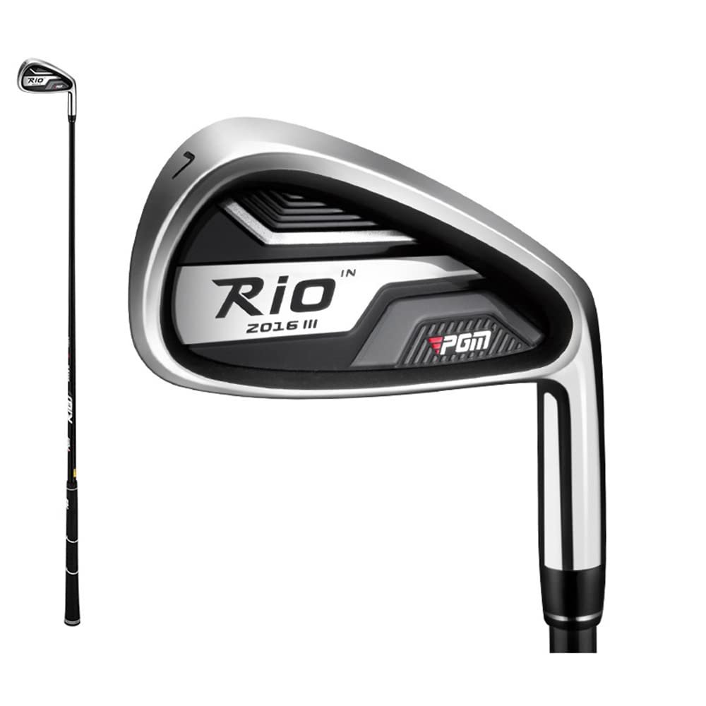 Golf Clubs Men's Rio III #7 Irons Professional Pole Right Handed Stainless Steel Golf Irons (R-Black)