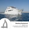 Boat Twist Shackle, Stainless Steel 12mm/0.47in Twisted Anchor Shackle Strong Bearing Capacity Wear Rustproof for Yachts Speedboats Ships view 3